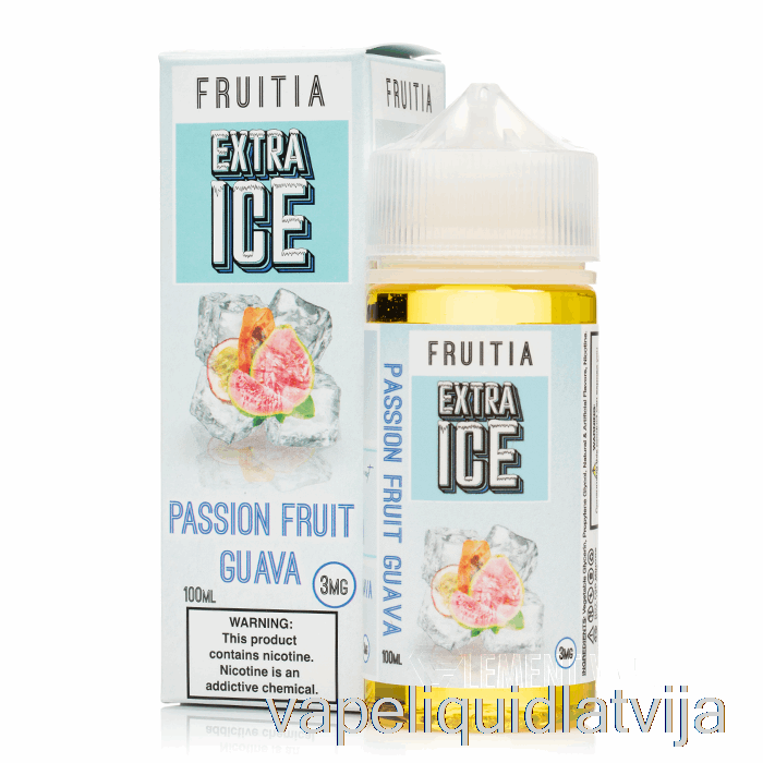 Marakujas Gvajava - Papildu Ledus - Frukcija - 100 Ml 0mg Vape šķidrums